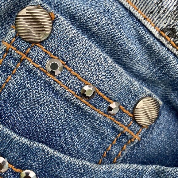 V Christina Jeans Sz 8 With Studs - Picture 5 of 10